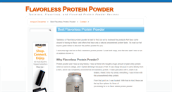 Desktop Screenshot of flavorlessproteinpowder.com
