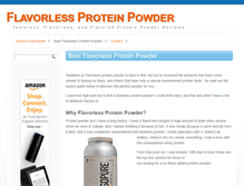 Tablet Screenshot of flavorlessproteinpowder.com